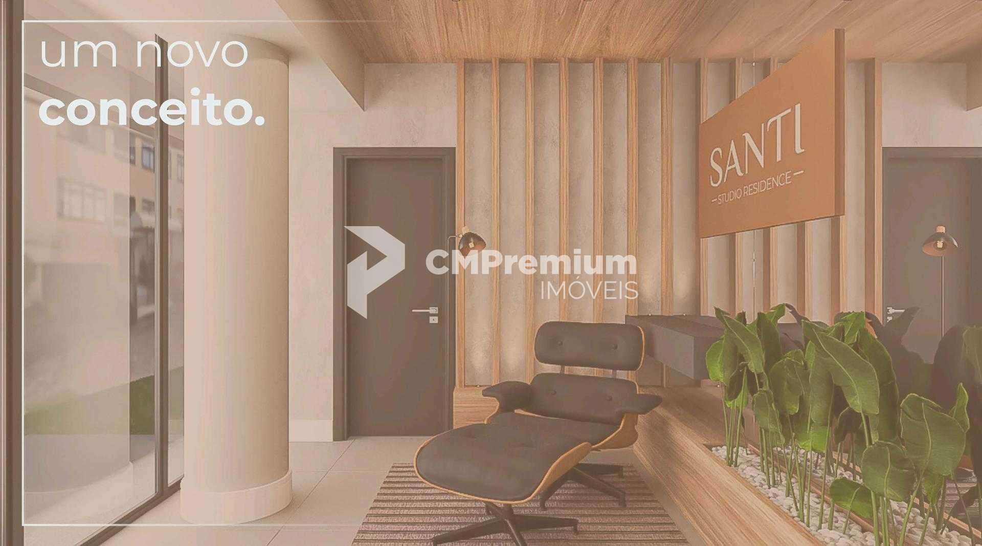 Studio à venda no SANTI Mercês com sacada R  404.900,00 CURITI...